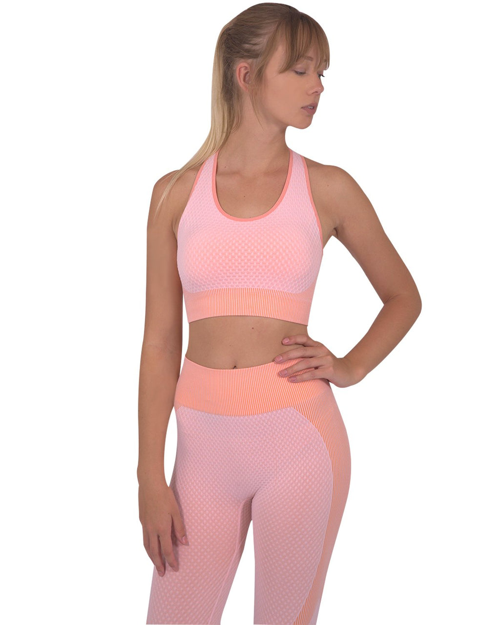 Trois Seamless Pink Active Set