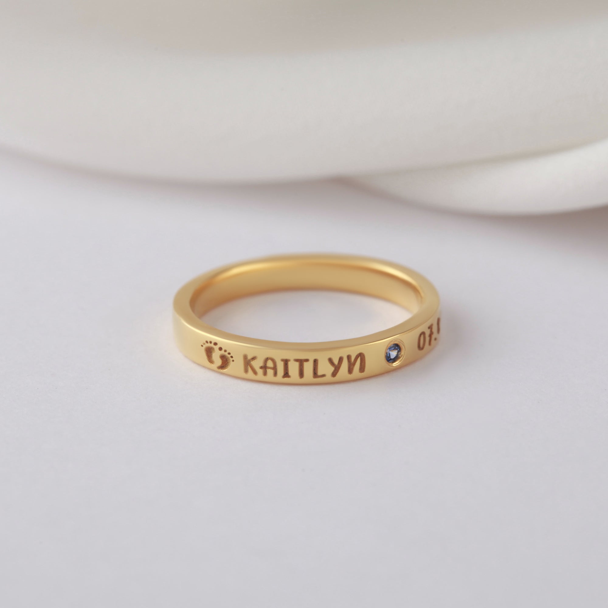 New Mom Name Ring – Personalized First Mother Gift for Women