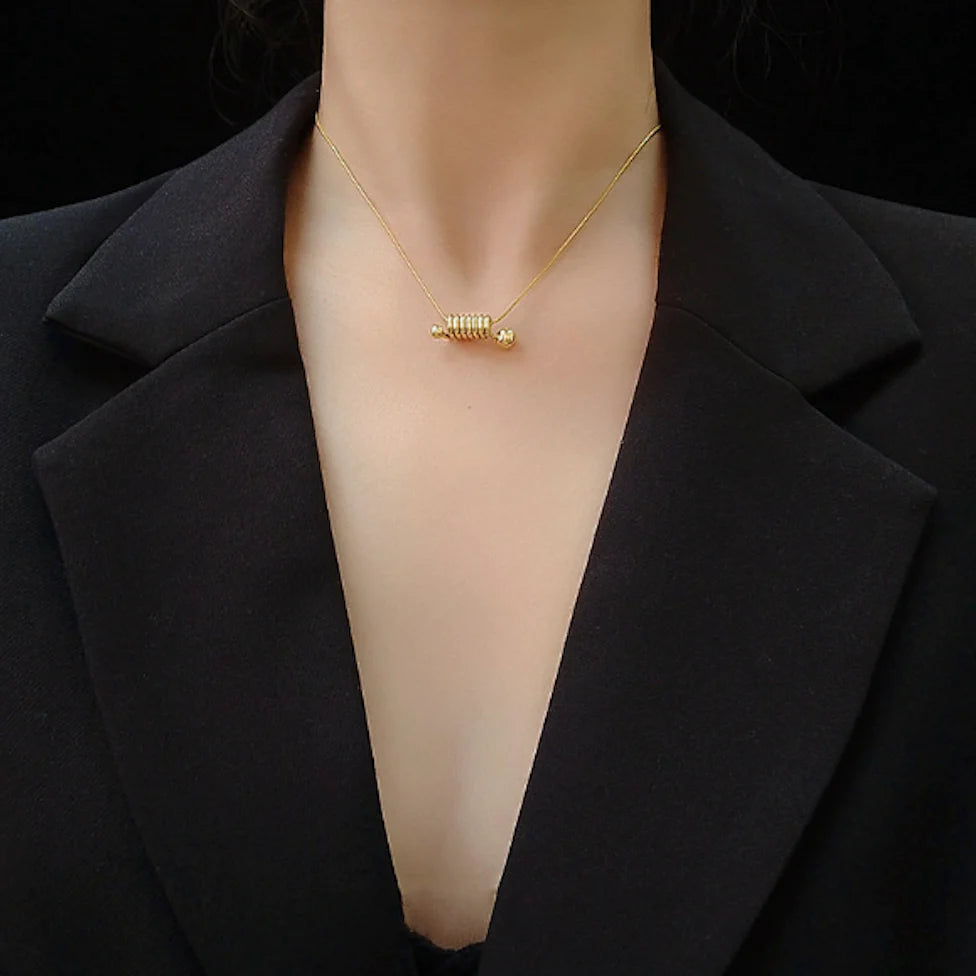 Blossom Coil Mini Pendant Necklace