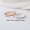 New Mom Name Ring – Personalized First Mother Gift for Women