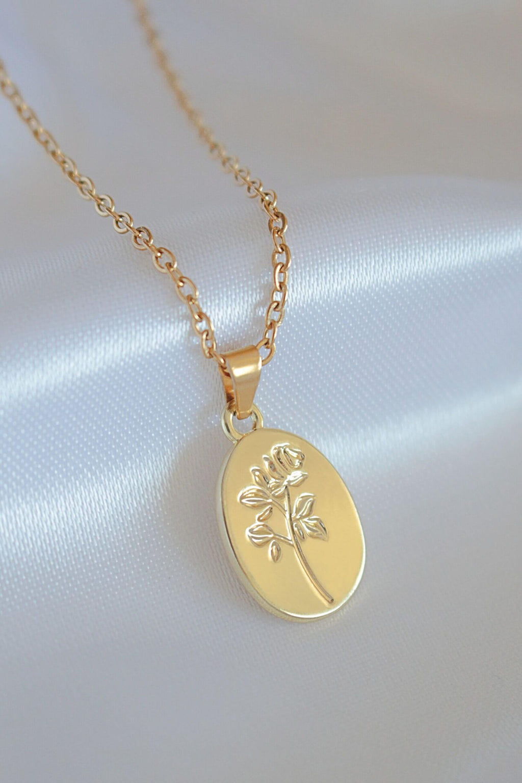 Bouquet de Roses 24K Necklace