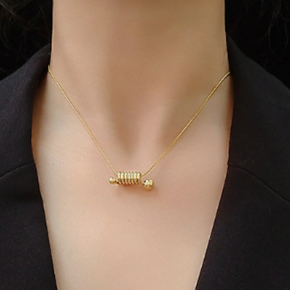 Blossom Coil Mini Pendant Necklace