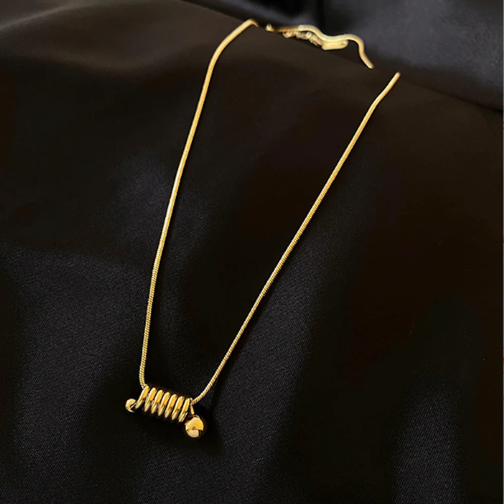 Blossom Coil Mini Pendant Necklace