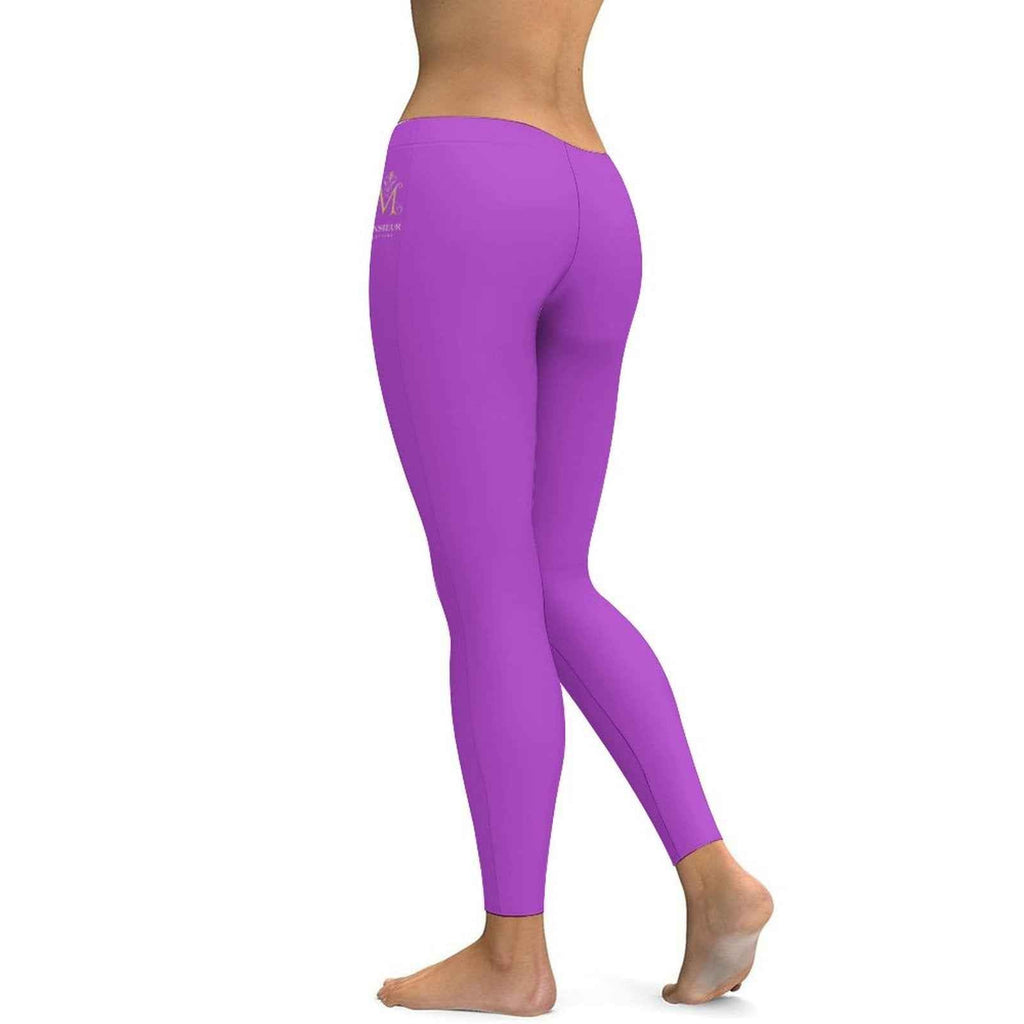 Violet Reign High-Waist Yoga Leggings