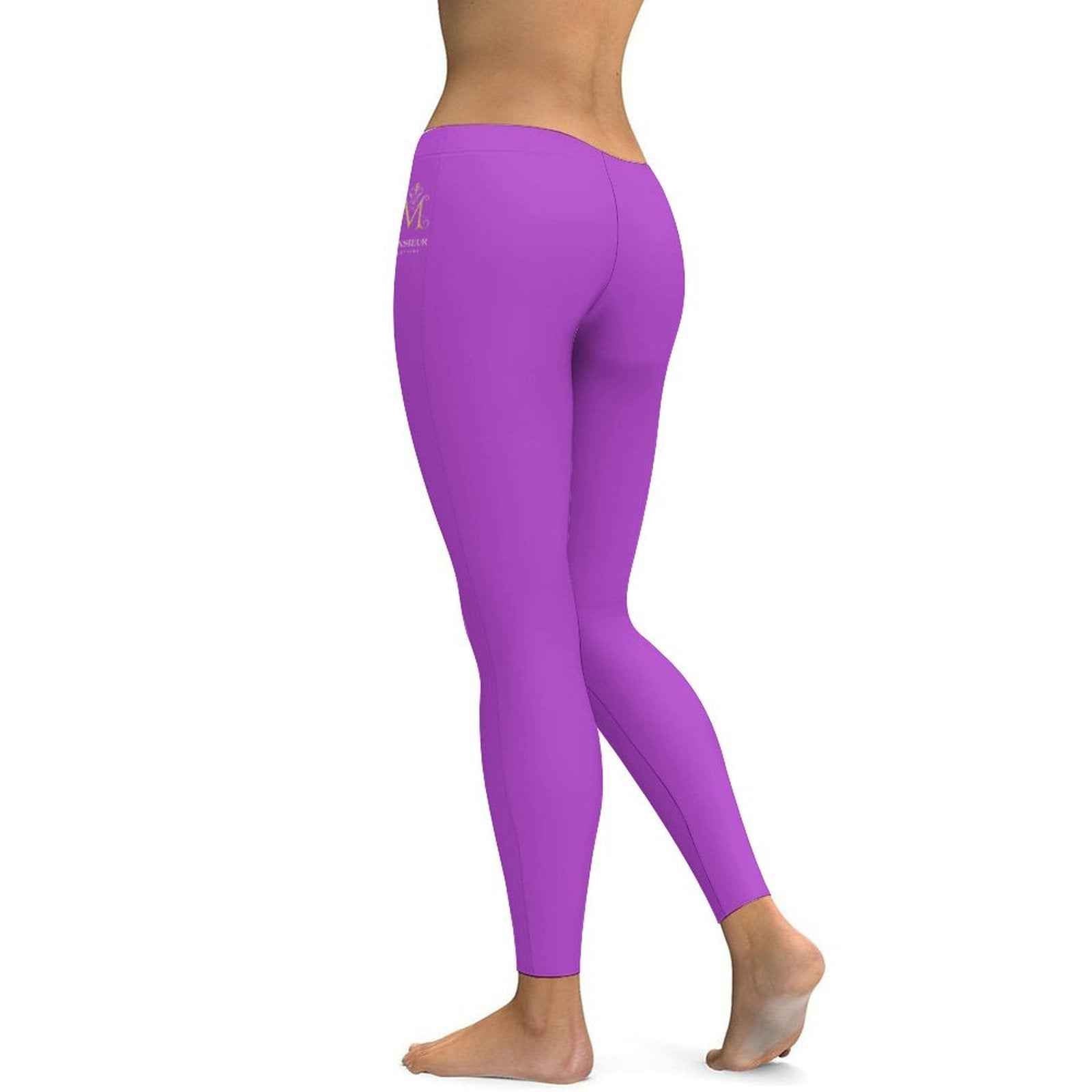 Violet Reign High-Waist Yoga Leggings