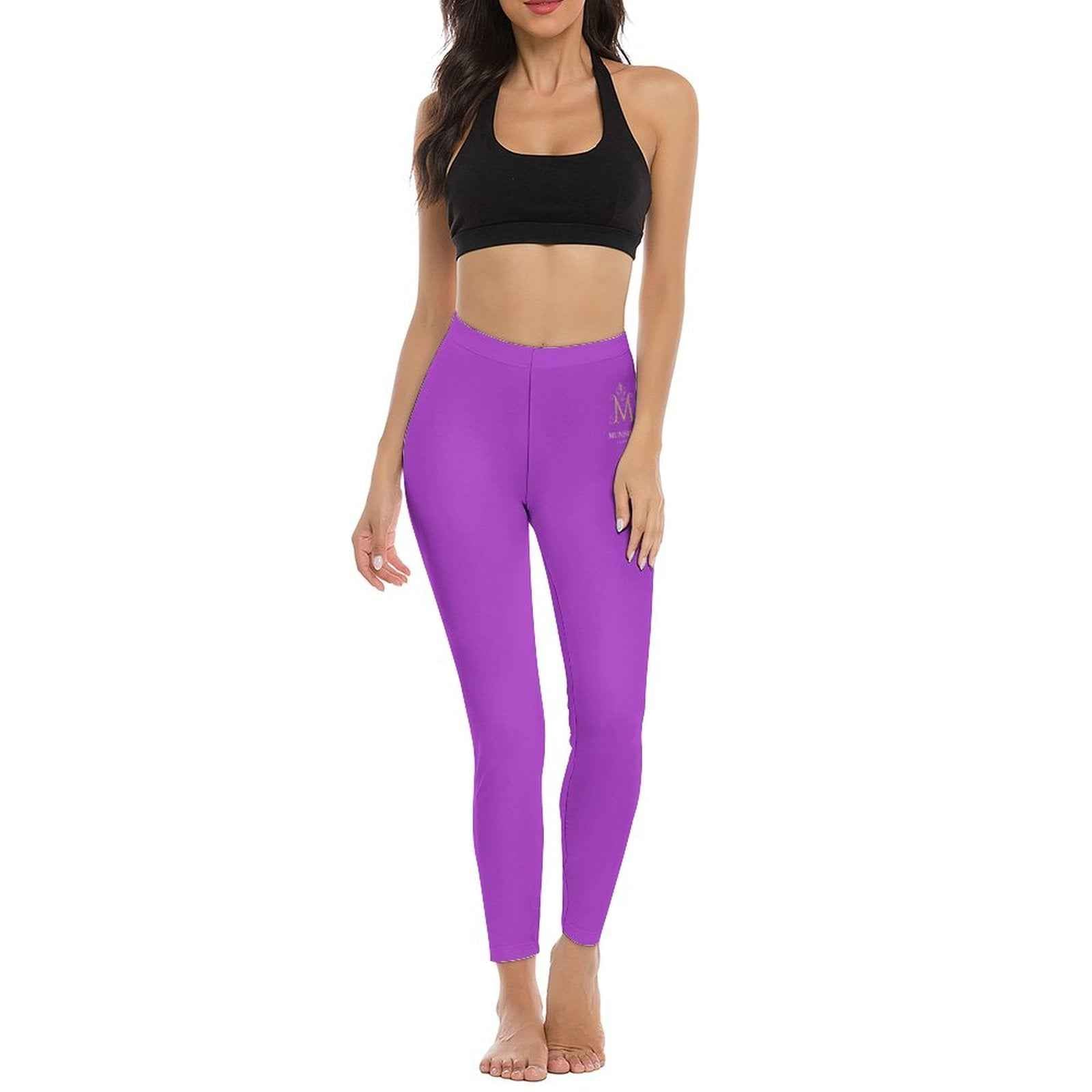 Violet Reign High-Waist Yoga Leggings
