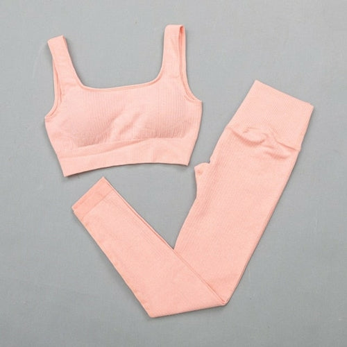 High-Waist Sports Bra & Legging Gym Set