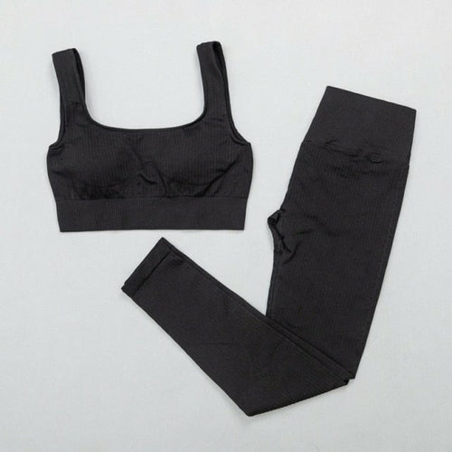 High-Waist Sports Bra & Legging Gym Set