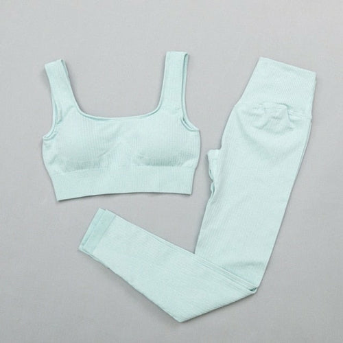 High-Waist Sports Bra & Legging Gym Set
