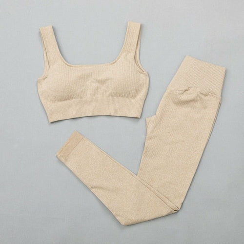 High-Waist Sports Bra & Legging Gym Set