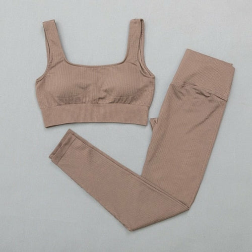 High-Waist Sports Bra & Legging Gym Set