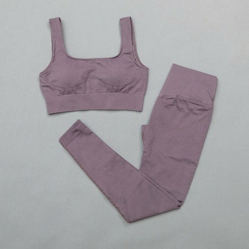 High-Waist Sports Bra & Legging Gym Set