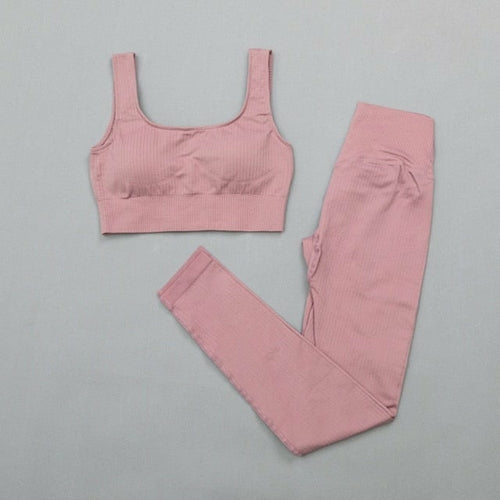 High-Waist Sports Bra & Legging Gym Set