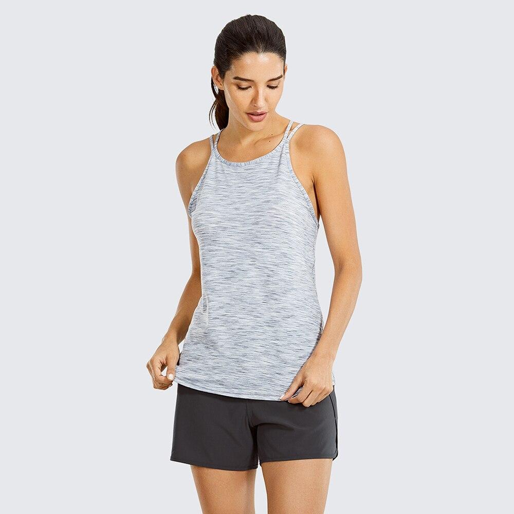 Heather Strappy Back Yoga Tank