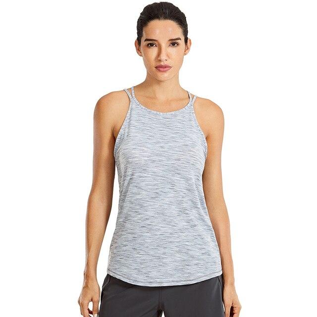 Heather Strappy Back Yoga Tank