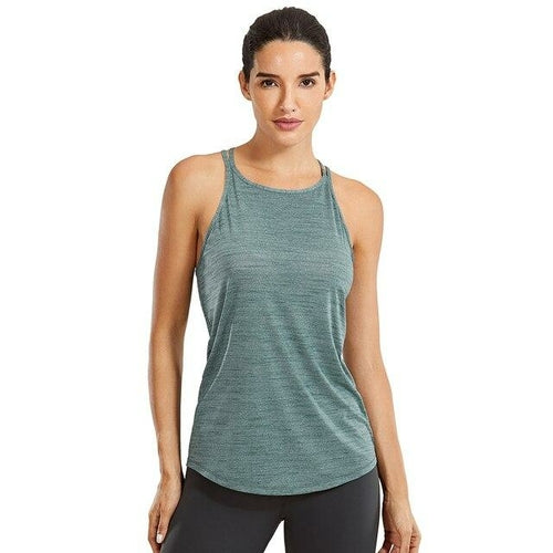 Heather Strappy Back Yoga Tank