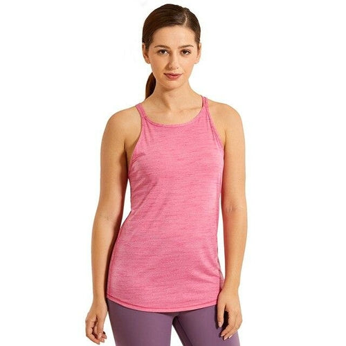 Heather Strappy Back Yoga Tank