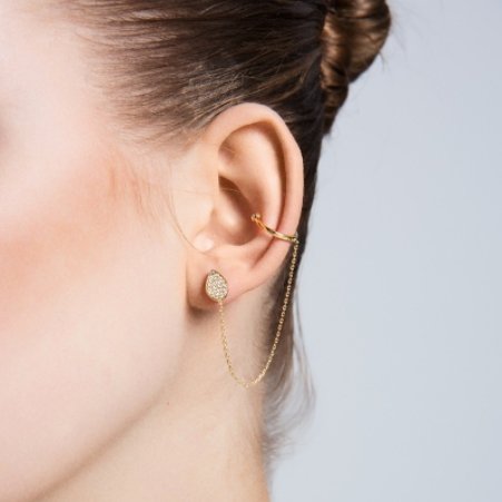 Mia Silver Threader Ear Cuff