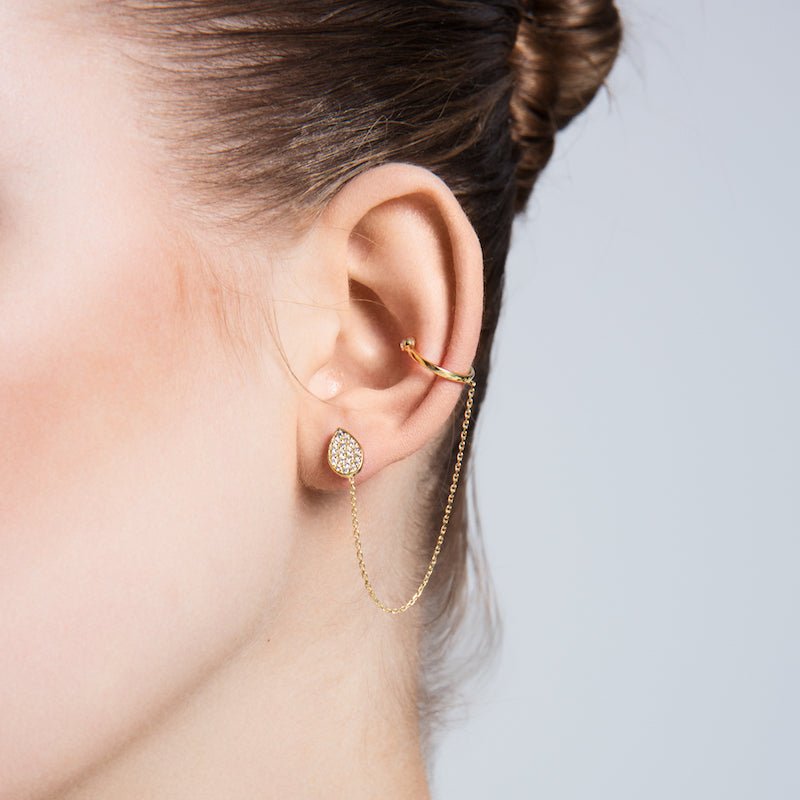 Mia Silver Threader Ear Cuff