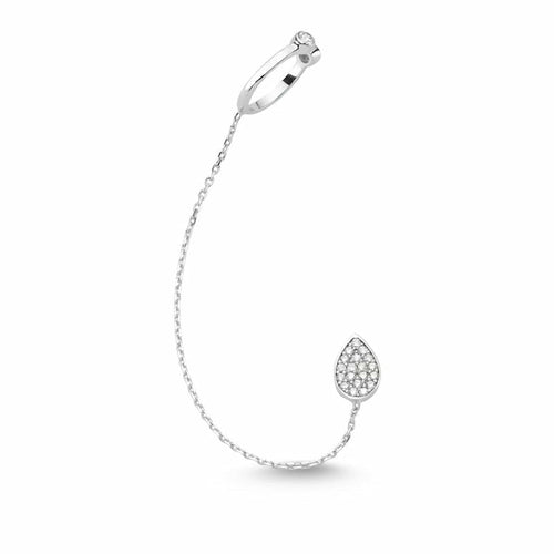 Mia Silver Threader Ear Cuff