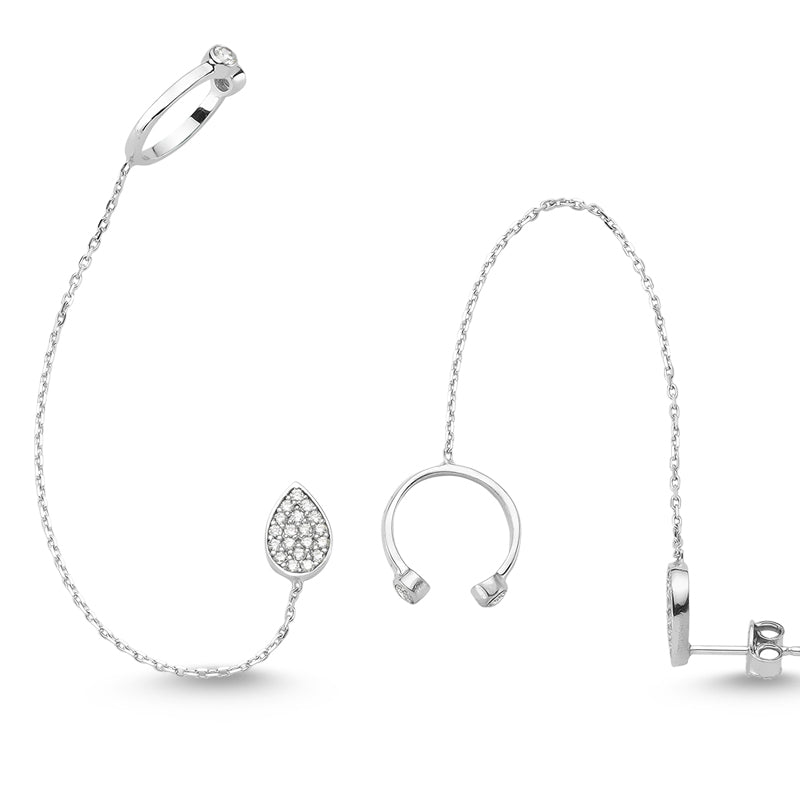 Mia Silver Threader Ear Cuff