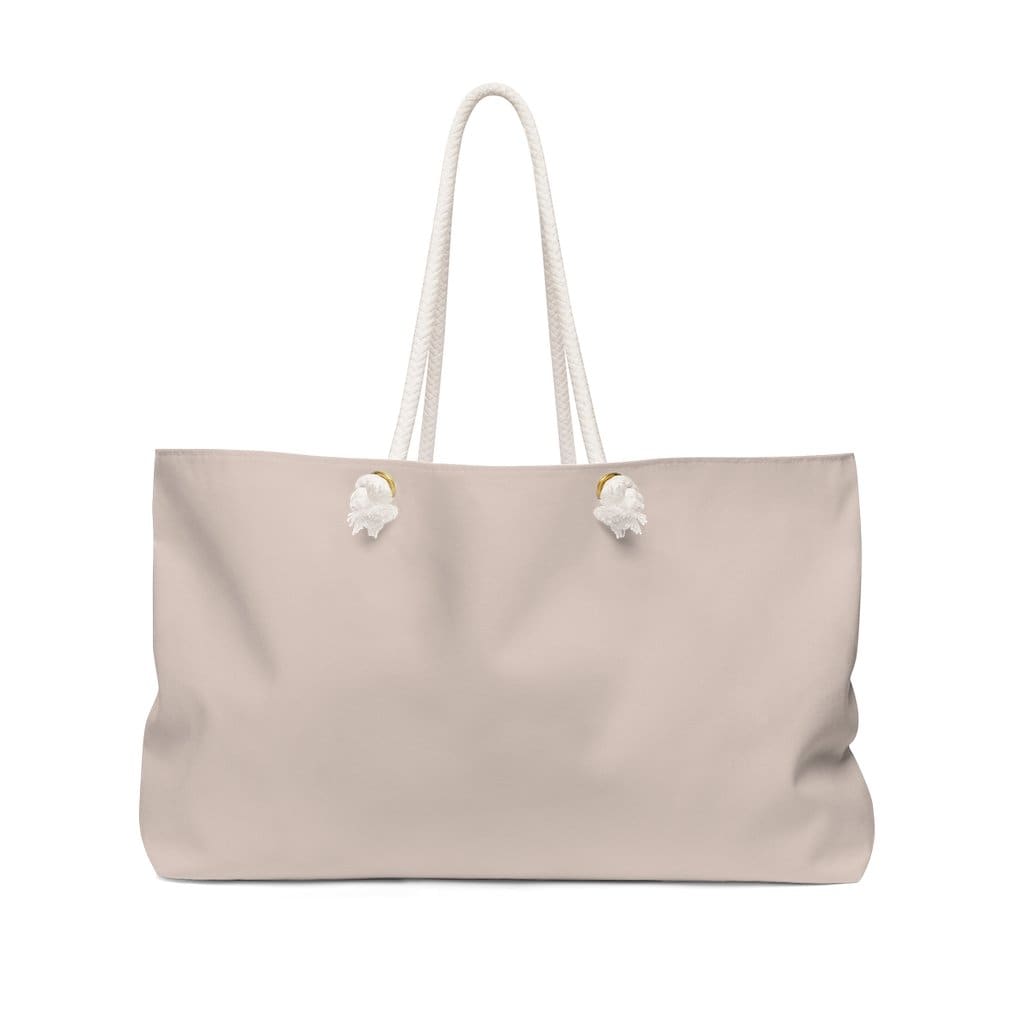 Tan Brown Weekender Tote Bag